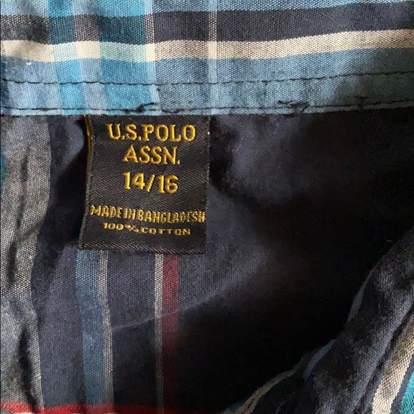 plaid polo long sleeve shirt - Picture 3 of 3